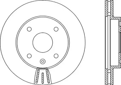 Тормозной диск OPEN PARTS BDR2146.20