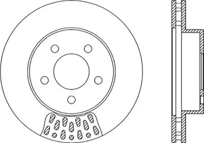 Тормозной диск OPEN PARTS BDR2167.20