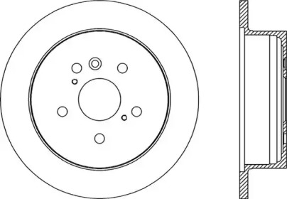 Тормозной диск OPEN PARTS BDR2172.10