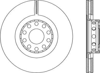 Тормозной диск OPEN PARTS BDR2206.20