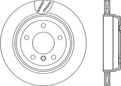 Тормозной диск OPEN PARTS BDR2243.20