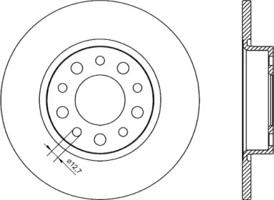 Тормозной диск OPEN PARTS BDR2248.10