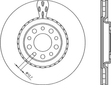 Тормозной диск OPEN PARTS BDR2254.20