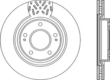 Тормозной диск OPEN PARTS BDR2281.20