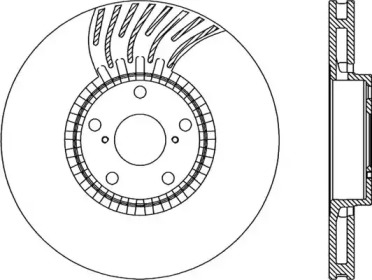 Тормозной диск OPEN PARTS BDR2285.20