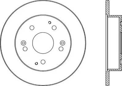 Тормозной диск OPEN PARTS BDR2342.10