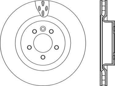 Тормозной диск OPEN PARTS BDR2362.20