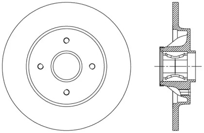 Тормозной диск OPEN PARTS BDR2387.30