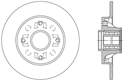 Тормозной диск OPEN PARTS BDR2388.30