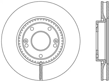 Тормозной диск OPEN PARTS BDR2477.20