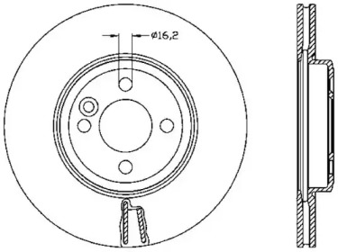 Тормозной диск OPEN PARTS BDR2530.20