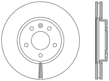 Тормозной диск OPEN PARTS BDR2536.20