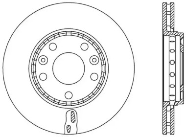 Тормозной диск OPEN PARTS BDR2548.20