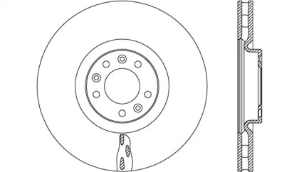 Тормозной диск OPEN PARTS BDR2651.20