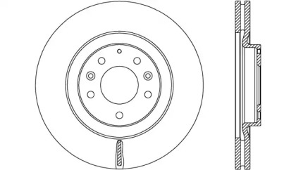 Тормозной диск OPEN PARTS BDR2684.20