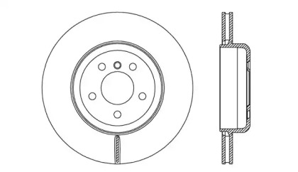 Тормозной диск OPEN PARTS BDR2746.20