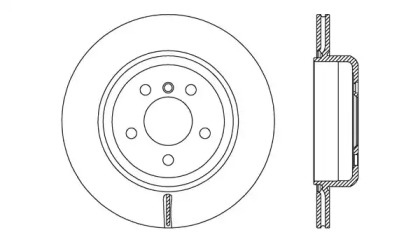 Тормозной диск OPEN PARTS BDR2747.20