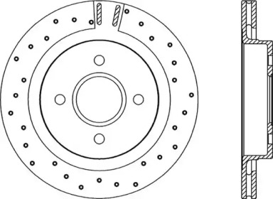 Тормозной диск OPEN PARTS BDRS1178.25