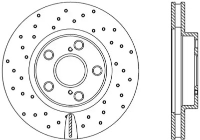 Тормозной диск OPEN PARTS BDRS1874.25