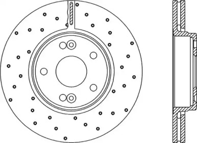 Тормозной диск OPEN PARTS BDRS1958.25