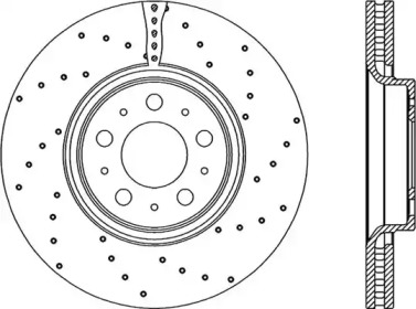 Тормозной диск OPEN PARTS BDRS1976.25