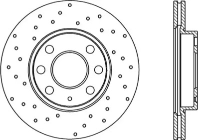 Тормозной диск OPEN PARTS BDRS1983.25