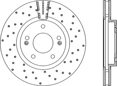 Тормозной диск OPEN PARTS BDRS2115.25