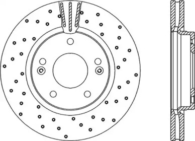 Тормозной диск OPEN PARTS BDRS2138.25