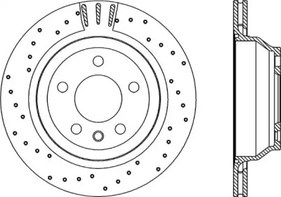 Тормозной диск OPEN PARTS BDRS2220.25