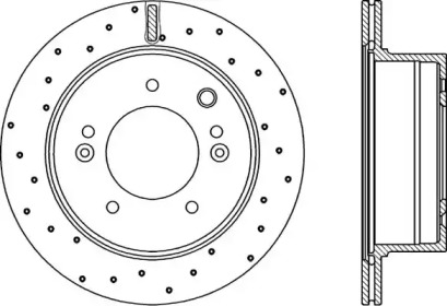 Тормозной диск OPEN PARTS BDRS2241.25