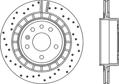 Тормозной диск OPEN PARTS BDRS2242.25