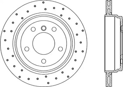 Тормозной диск OPEN PARTS BDRS2243.25