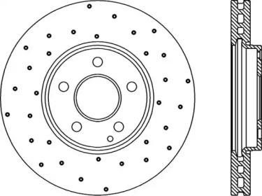 Тормозной диск OPEN PARTS BDRS2267.25