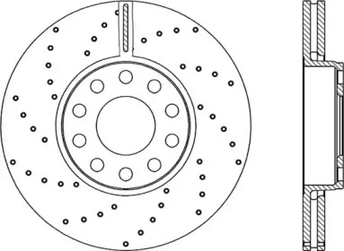 Тормозной диск OPEN PARTS BDRS2280.25