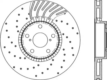 Тормозной диск OPEN PARTS BDRS2284.25