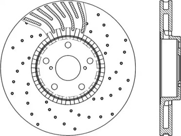 Тормозной диск OPEN PARTS BDRS2285.25