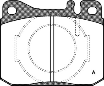 Комплект тормозных колодок OPEN PARTS BPA0010.40