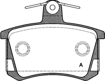 Комплект тормозных колодок OPEN PARTS BPA0135.40