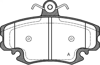 Комплект тормозных колодок OPEN PARTS BPA0141.20