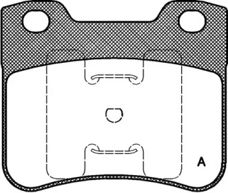 Комплект тормозных колодок OPEN PARTS BPA0247.10