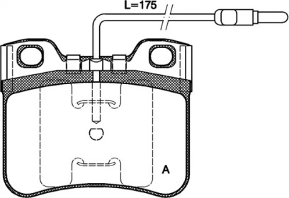 Комплект тормозных колодок OPEN PARTS BPA0247.14