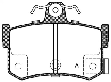 Комплект тормозных колодок OPEN PARTS BPA0251.12