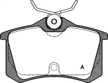 Комплект тормозных колодок OPEN PARTS BPA0263.20