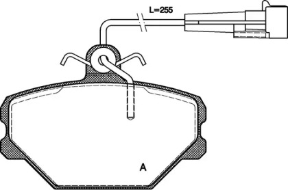 Комплект тормозных колодок OPEN PARTS BPA0264.02