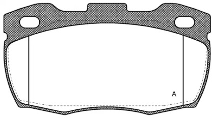 Комплект тормозных колодок OPEN PARTS BPA0266.10