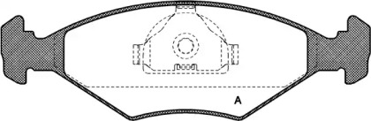 Комплект тормозных колодок OPEN PARTS BPA0281.10