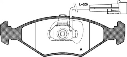 Комплект тормозных колодок OPEN PARTS BPA0281.32