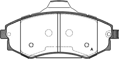 Комплект тормозных колодок OPEN PARTS BPA0318.03