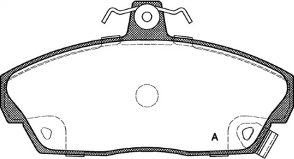 Комплект тормозных колодок OPEN PARTS BPA0337.02