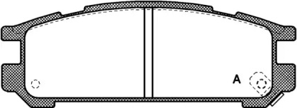 Комплект тормозных колодок OPEN PARTS BPA0342.02